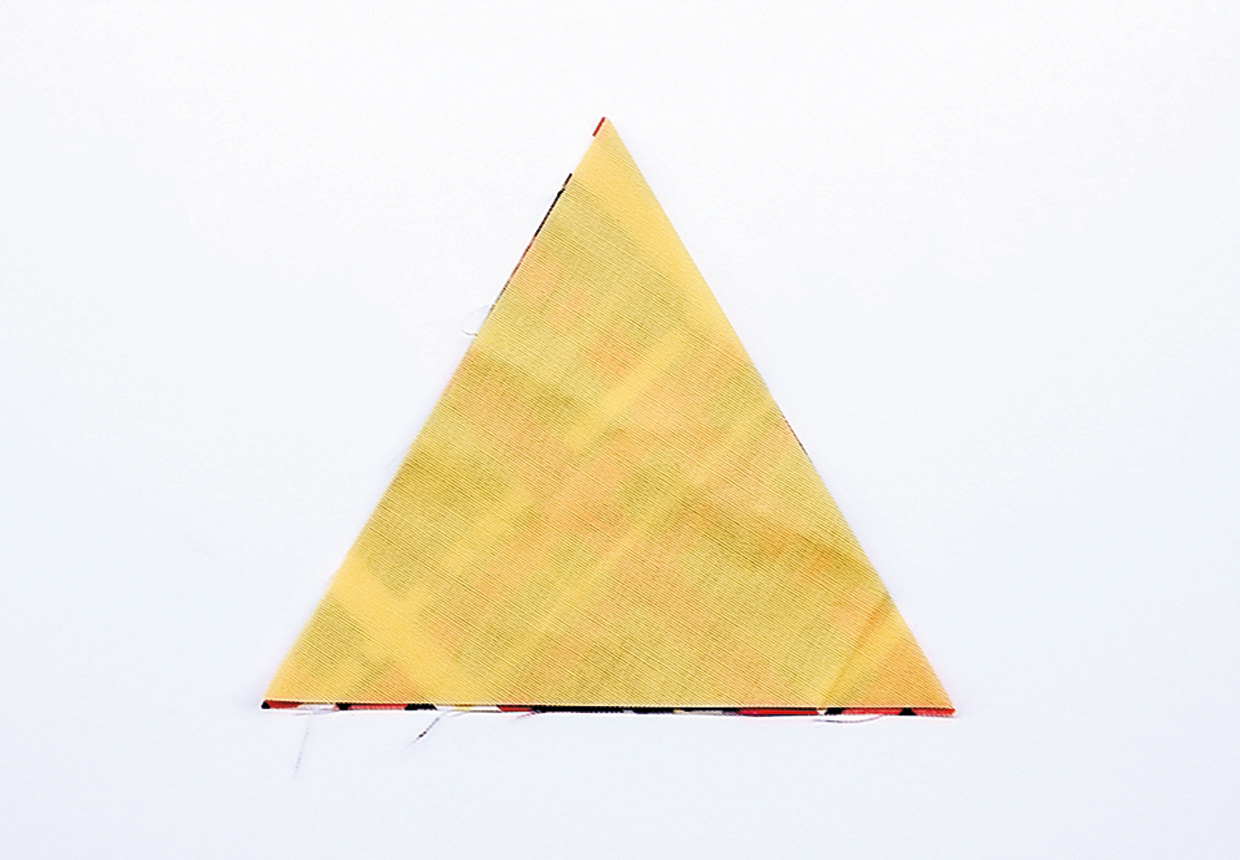 How to sew triangles step 2