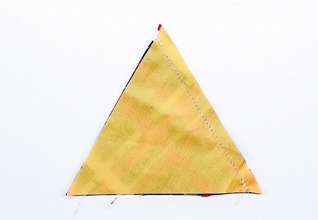 How to sew triangles step 4
