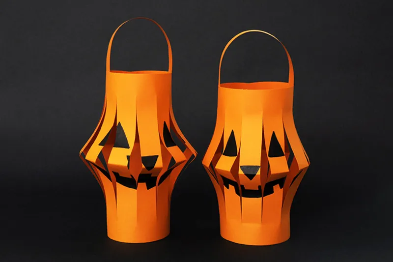 Pumpkin paper lanterns