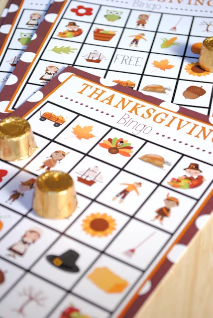 Thanksgiving craft ideas bingo