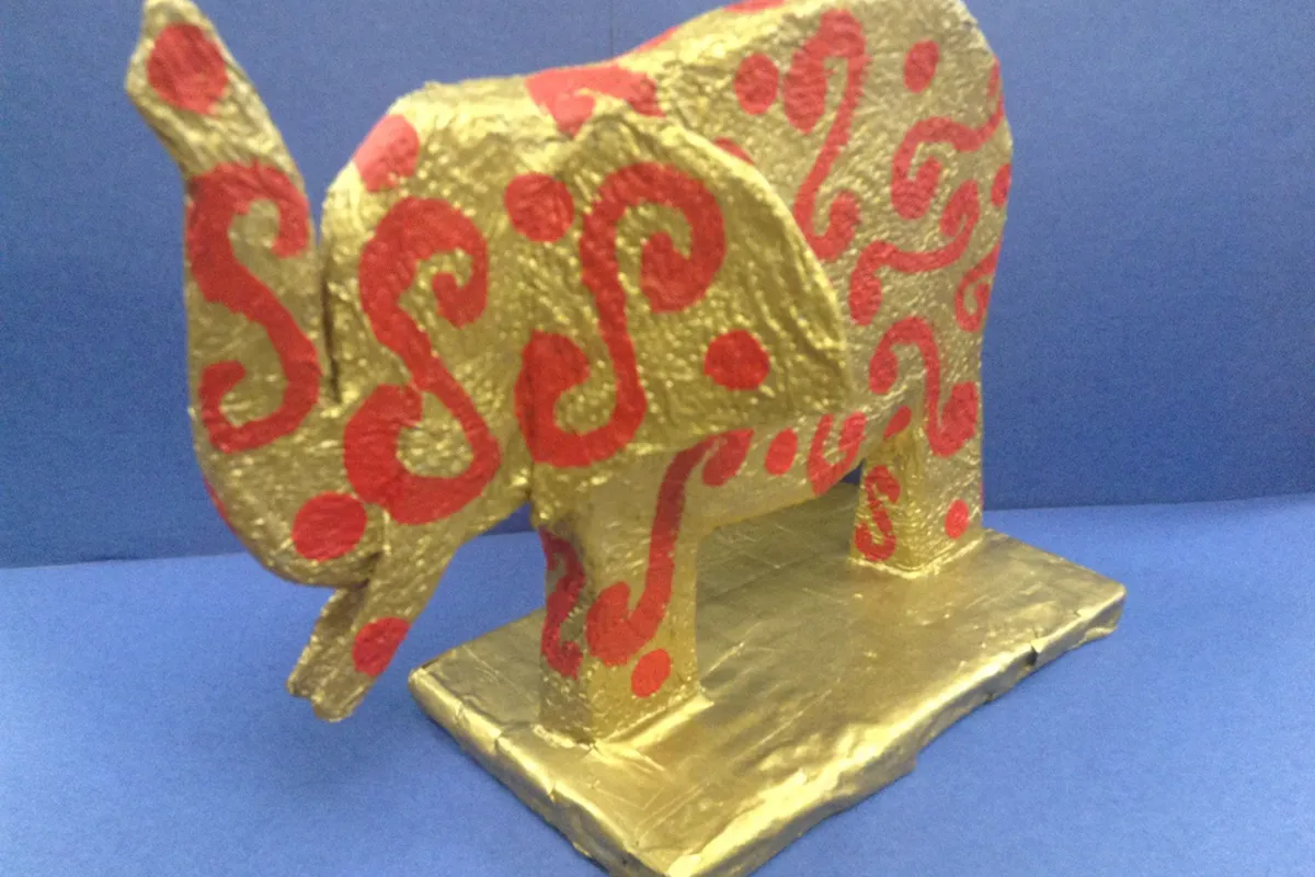 paper mache projects elephant