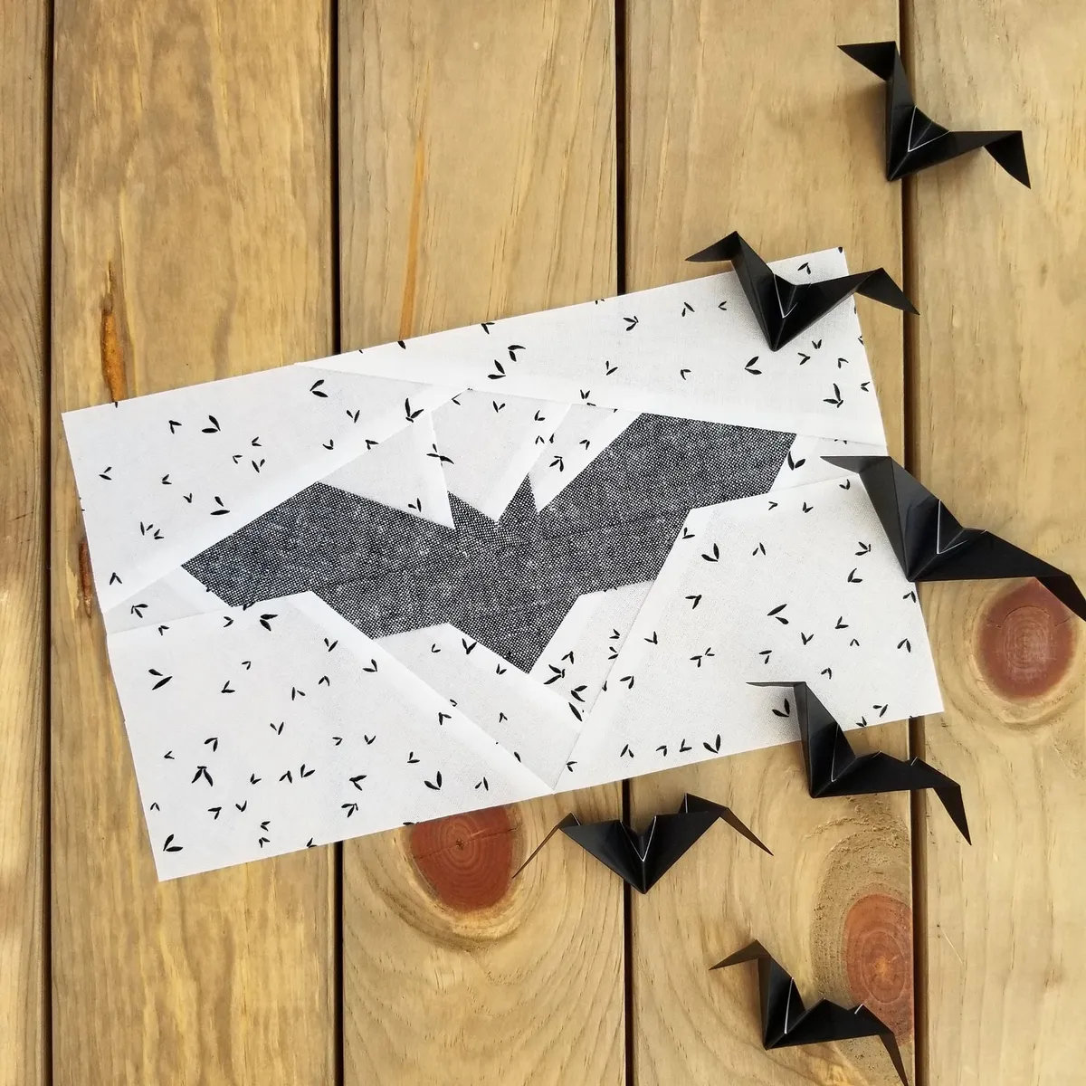 Bat Paper Piecing Pattern