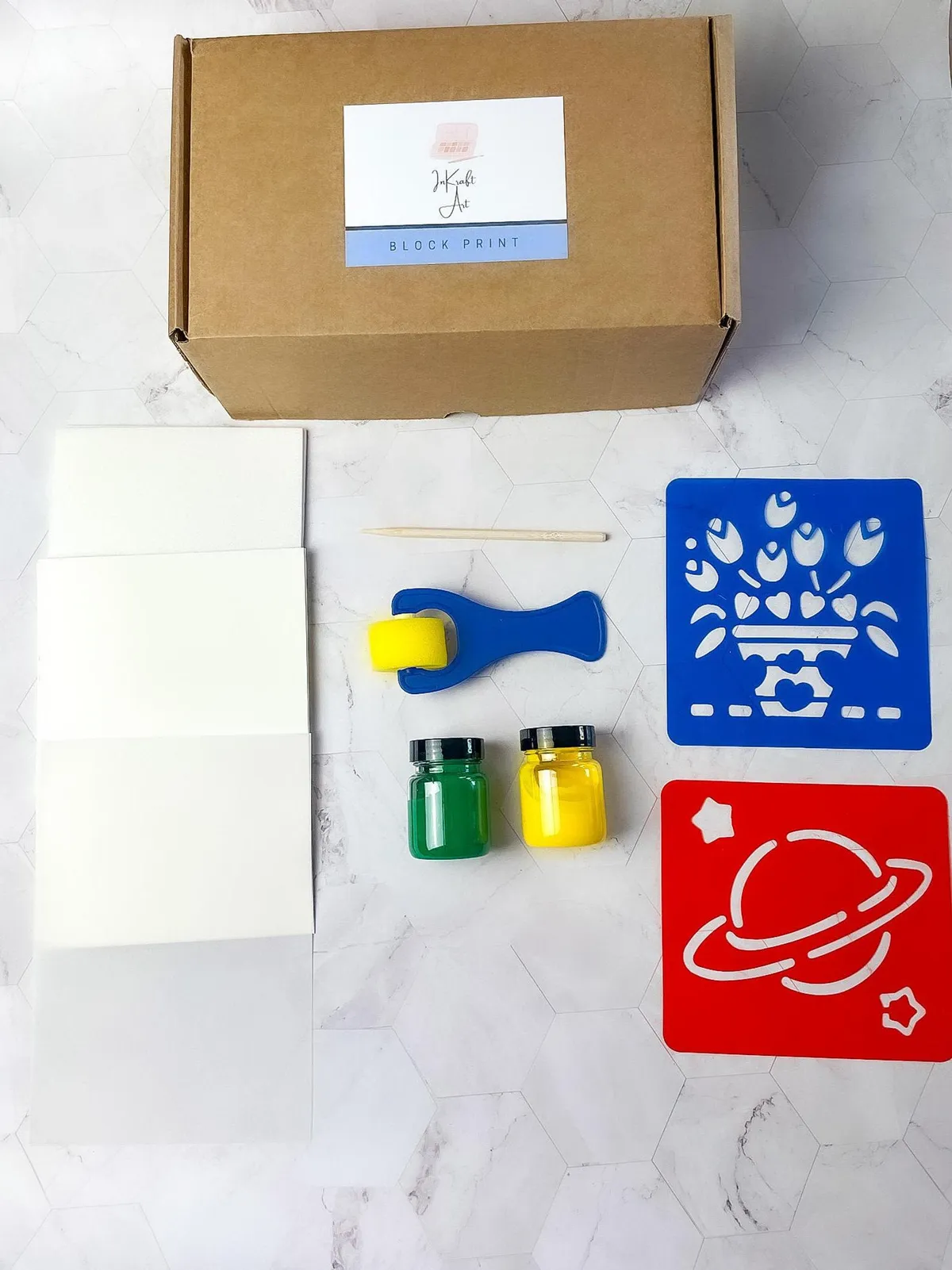 Block Printing Craft Kit for Toddlers and Kids!