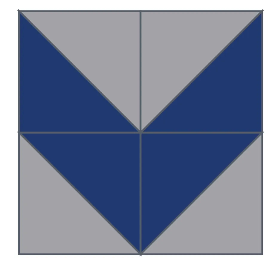 Chevron quilt block figure 1
