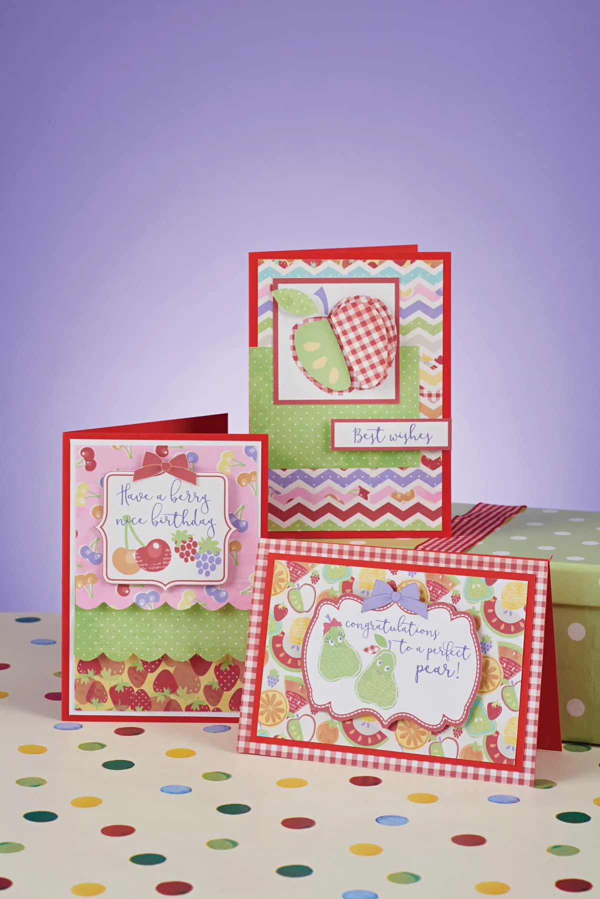 Free gingham check patterned papers for card making