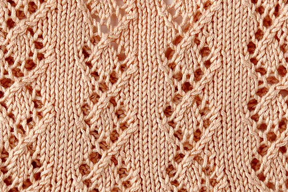 Lace knitting sample