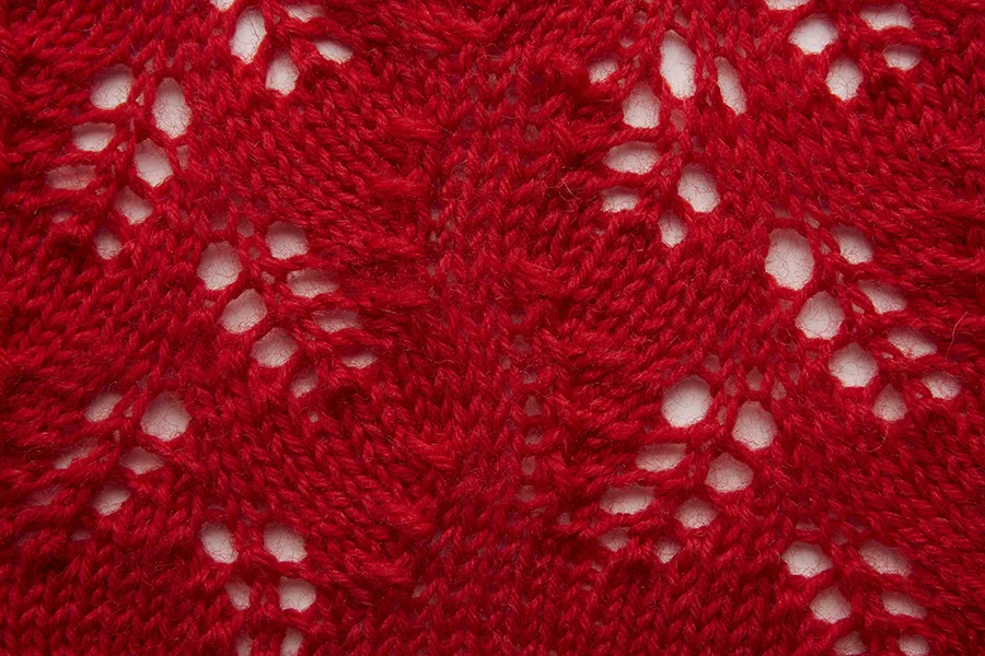 Lace knitting stitches Falling Eyelets