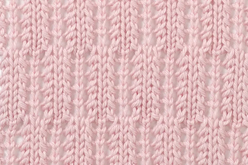 Lace knitting stitches Feathery Lace