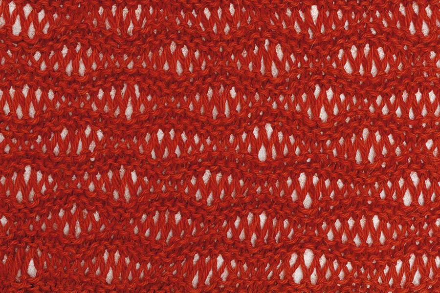 Lace knitting stitches Waves