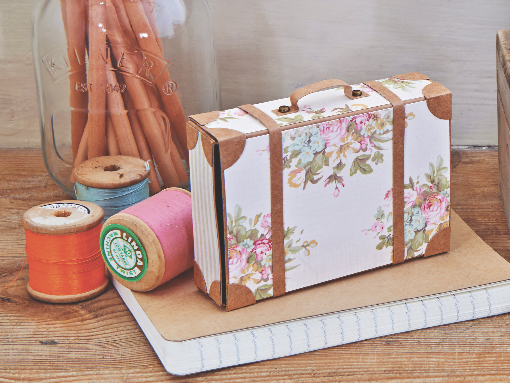 How to Make a Ribbon Holder Box from a Photo Box – Joy's Life