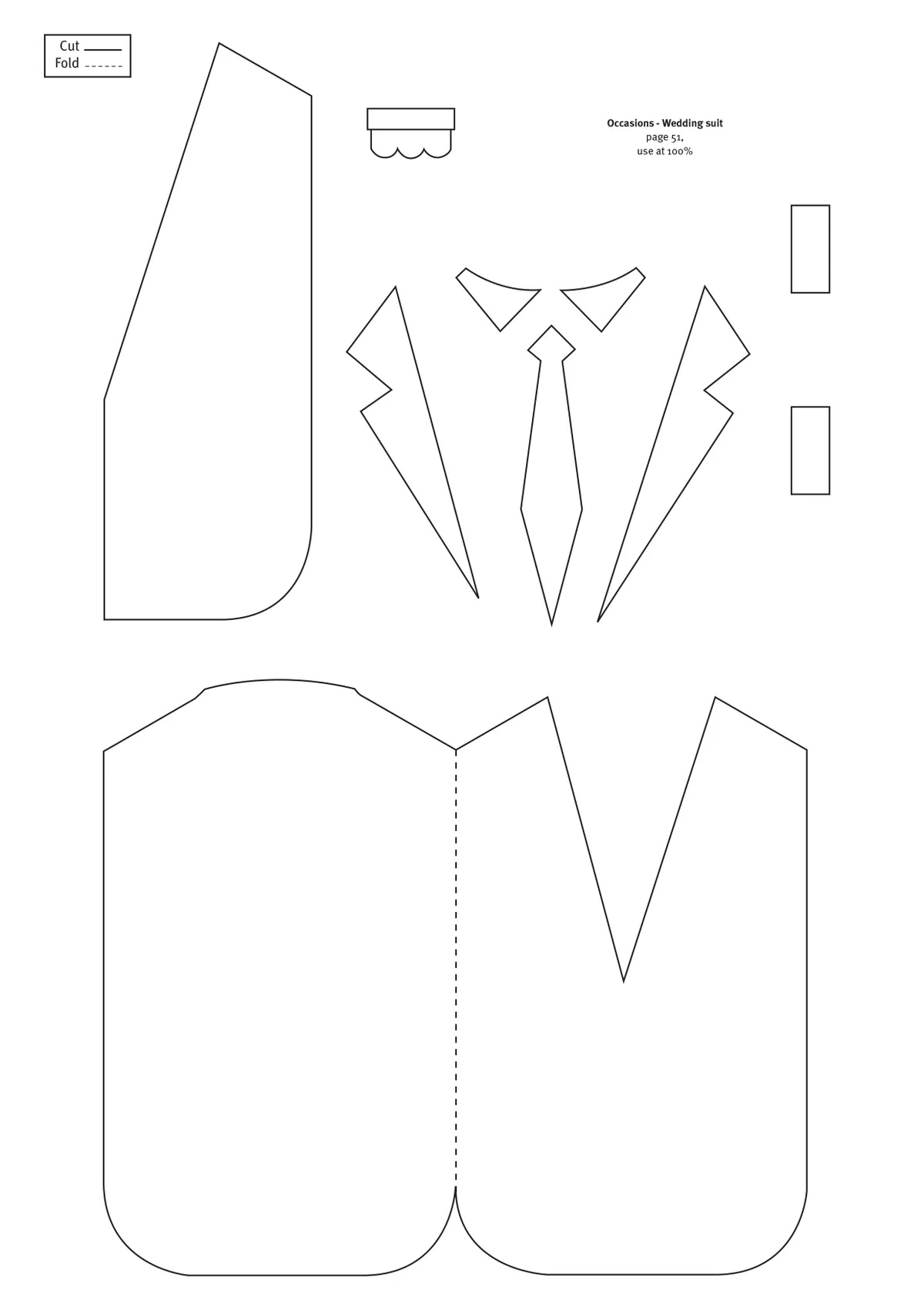 Wedding card template - suit for the Groom