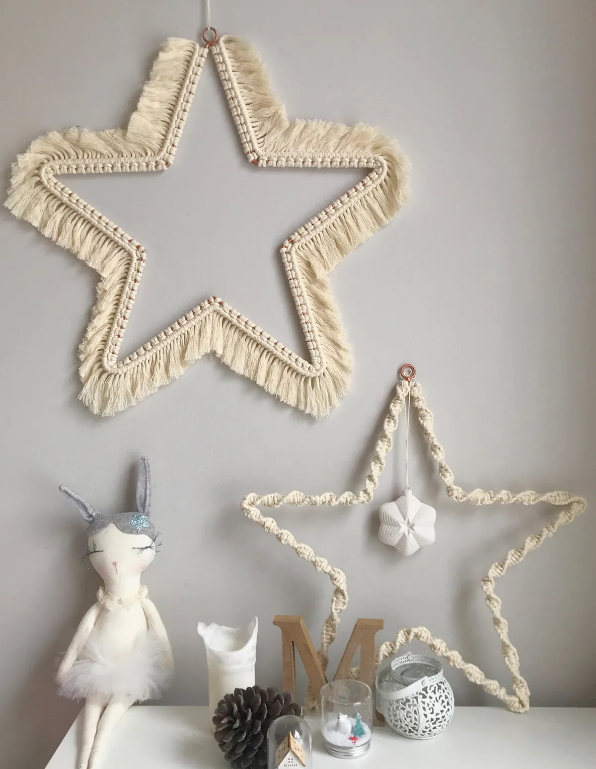 DIY Christmas Ornament Kit. Macrame Christmas Ornament Set. Christmas Craft  Kits for Adults and Kids. Macrame Star. Christmas Home Decor Diy 