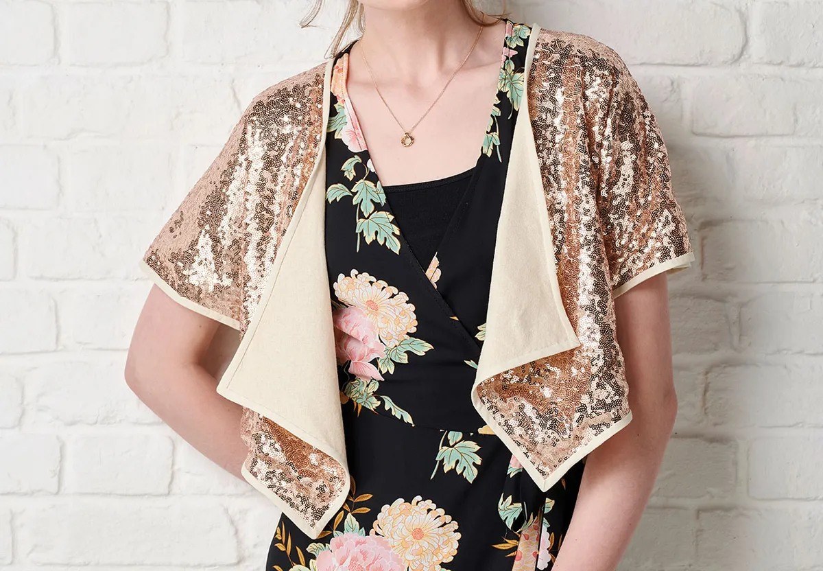 Free glitter shrug pattern from Simply Sewing Magazine