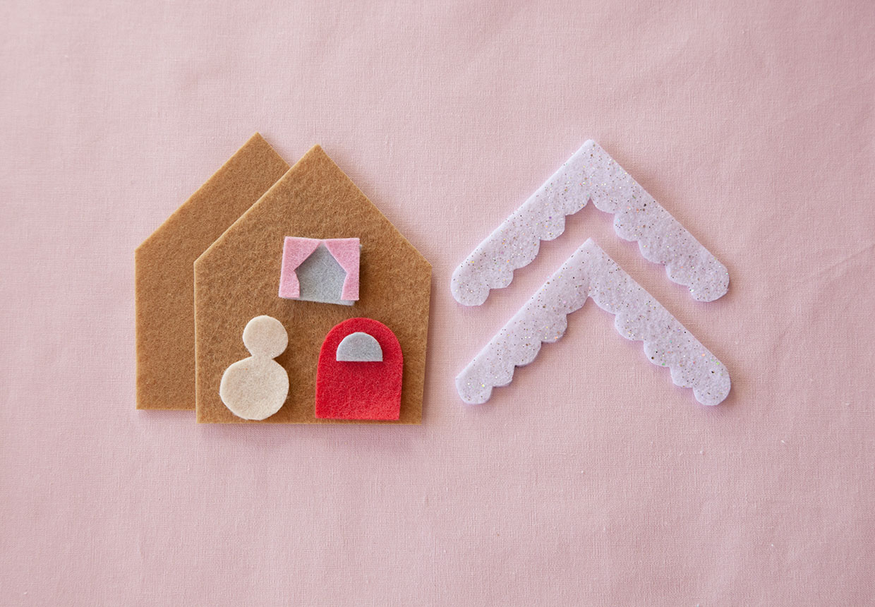How to make gingerbread tree decorations step one