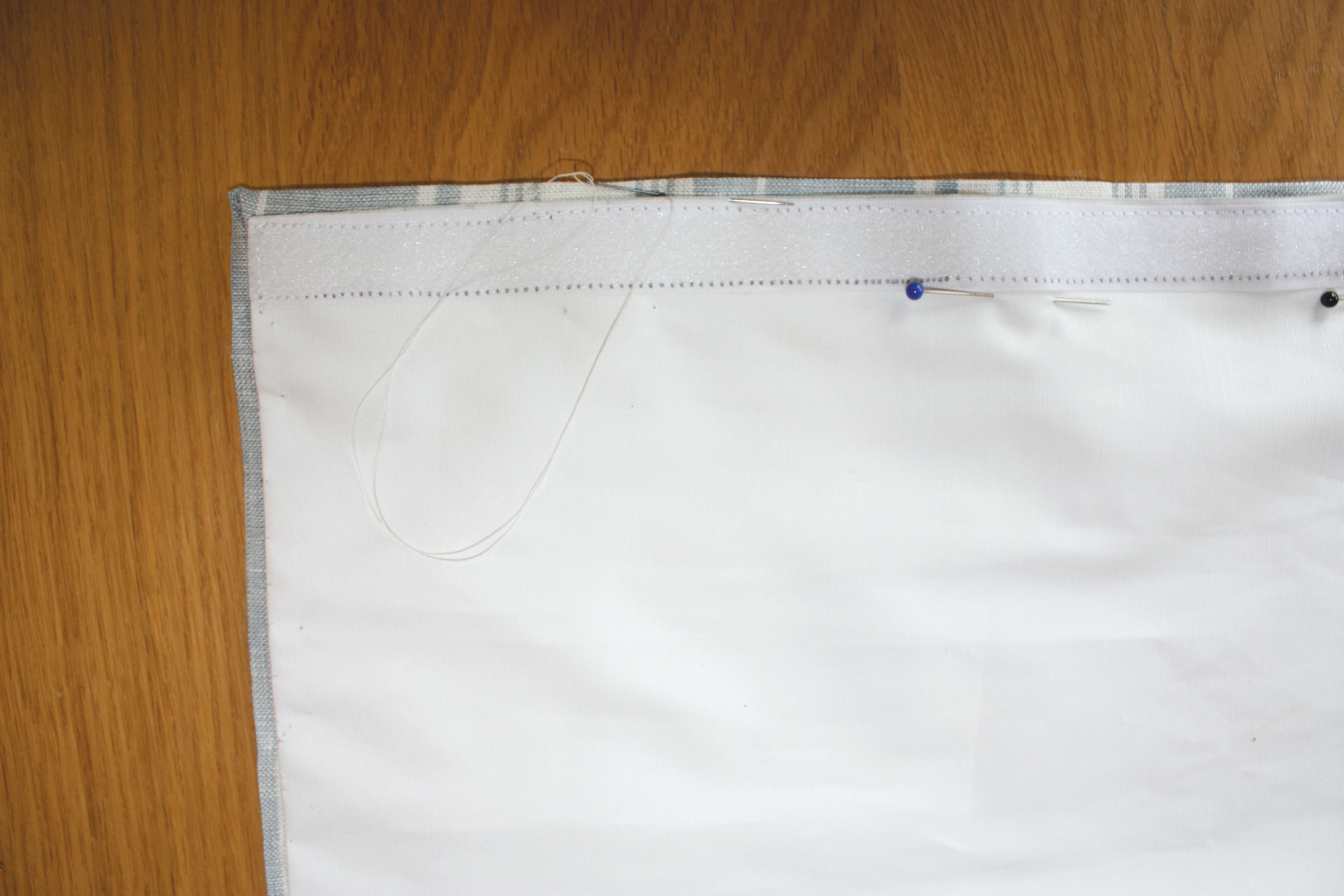 How to make Roman blinds step four