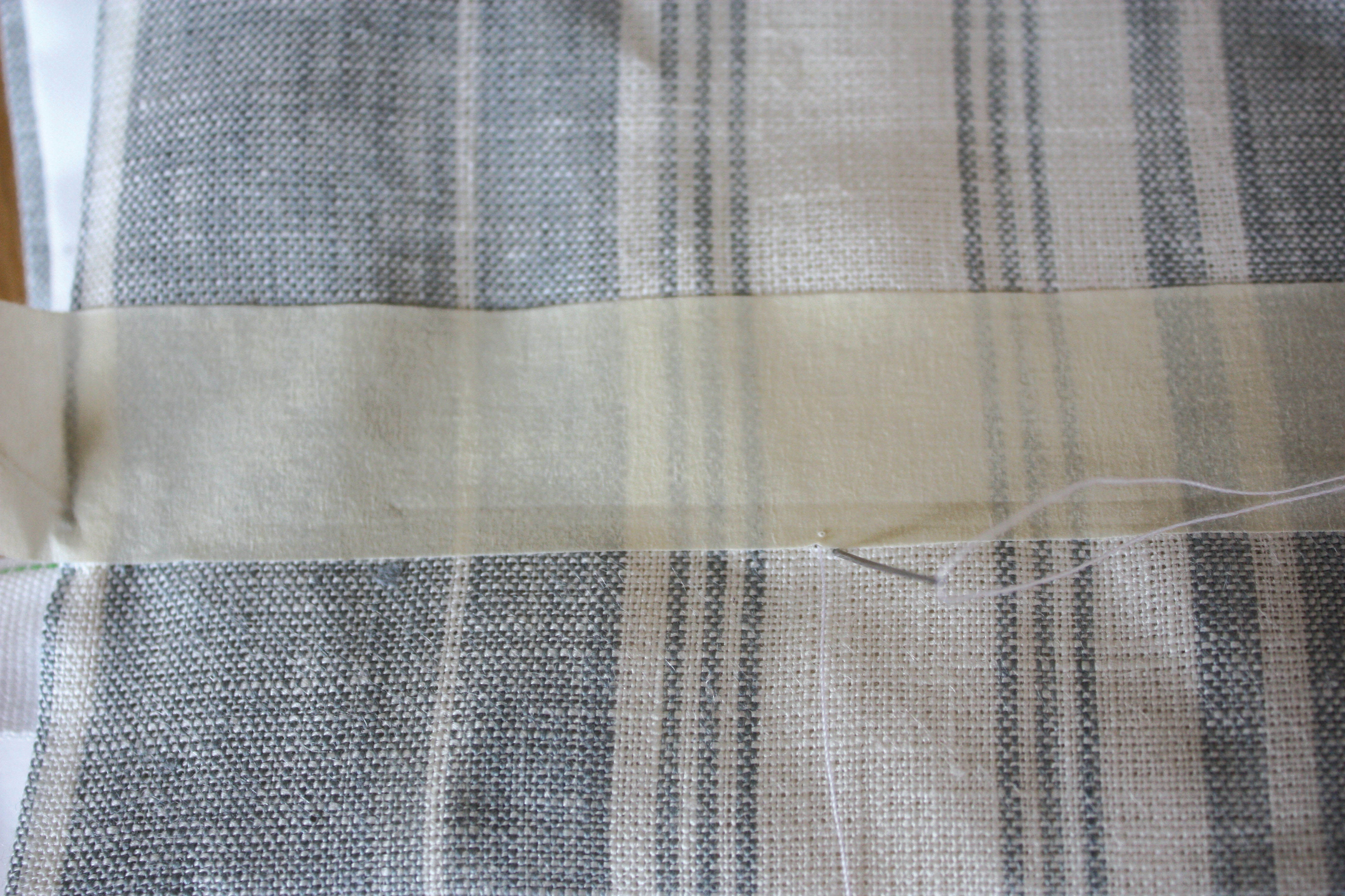 How to make Roman blinds step seven