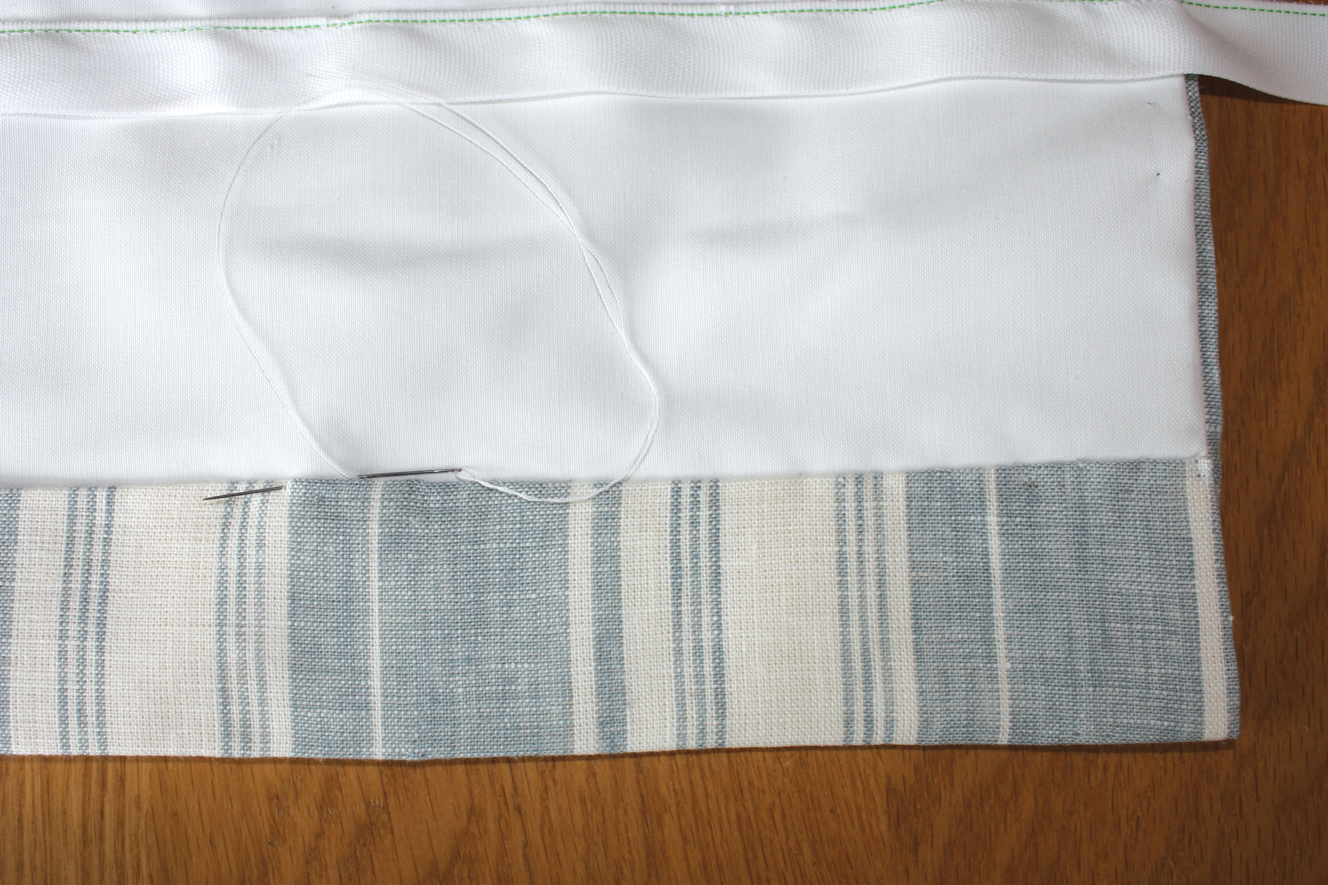 How to make Roman blinds step eight
