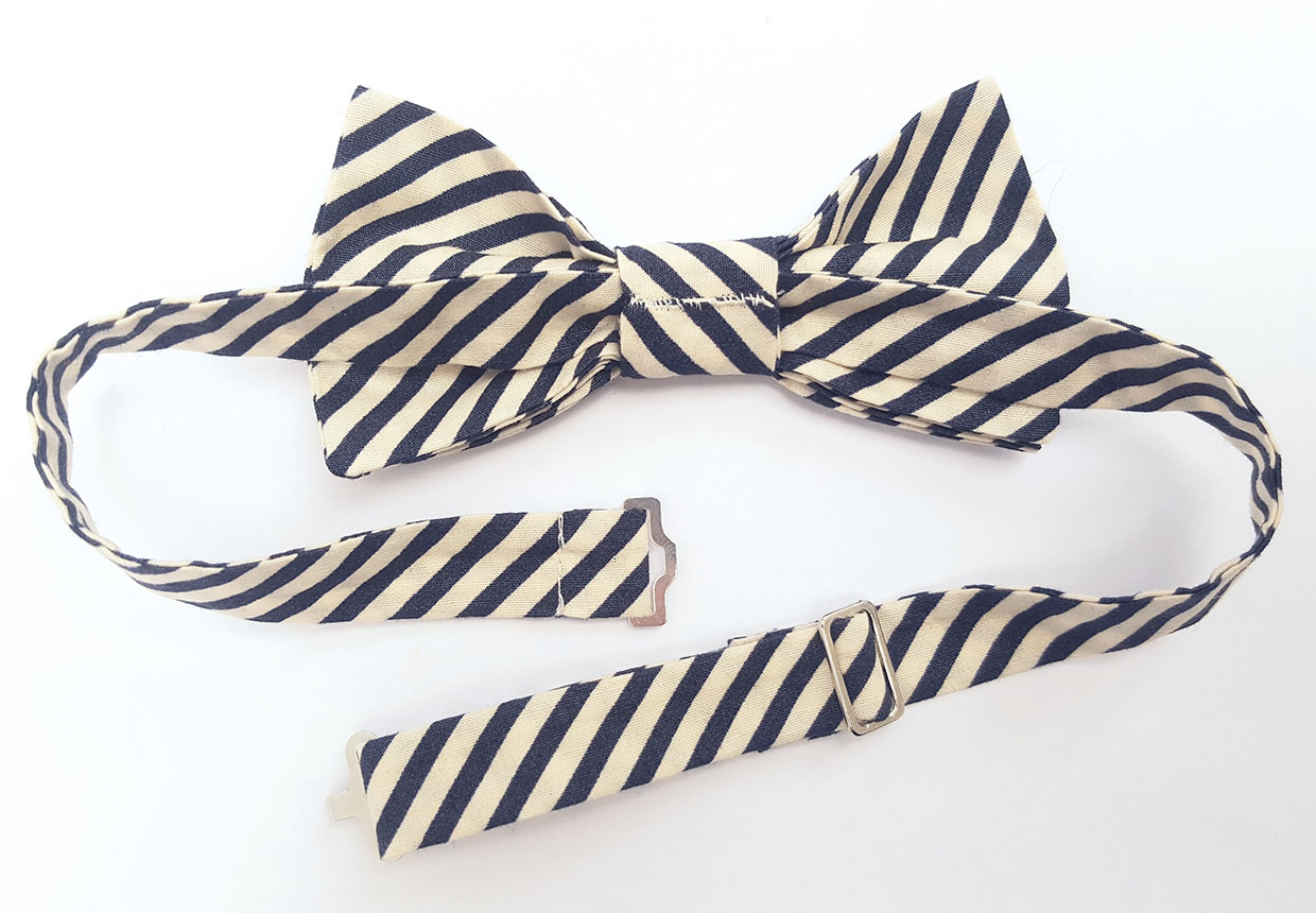 How to sew a bow tie step four
