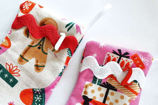 How to sew advent calendar stockings step eleven