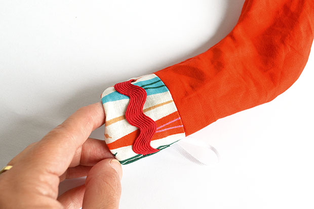How to sew advent calendar stockings step nine