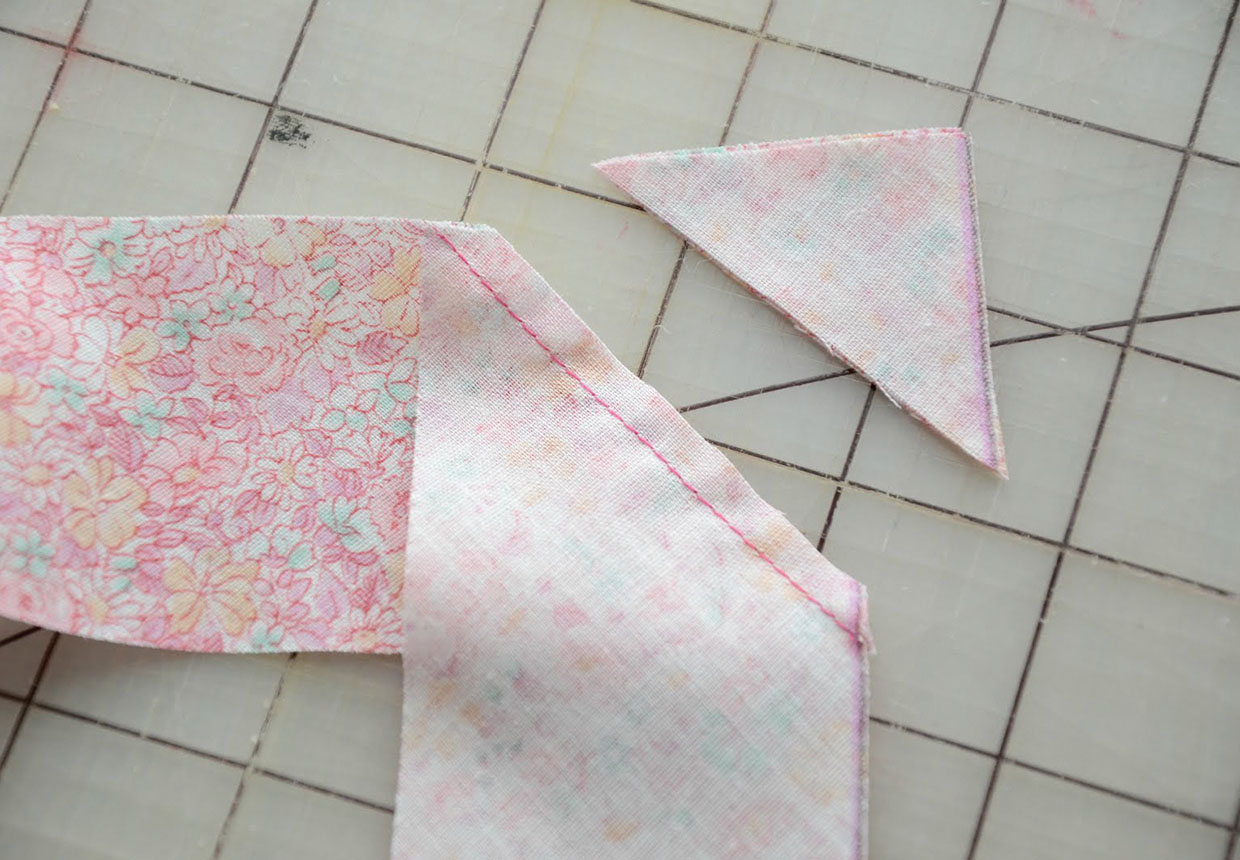 How to sew bias binding step eleven