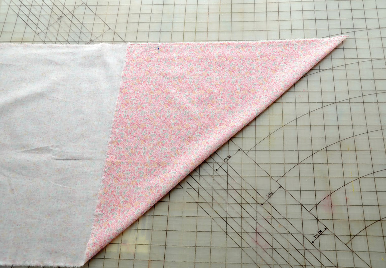 How to sew bias binding step two