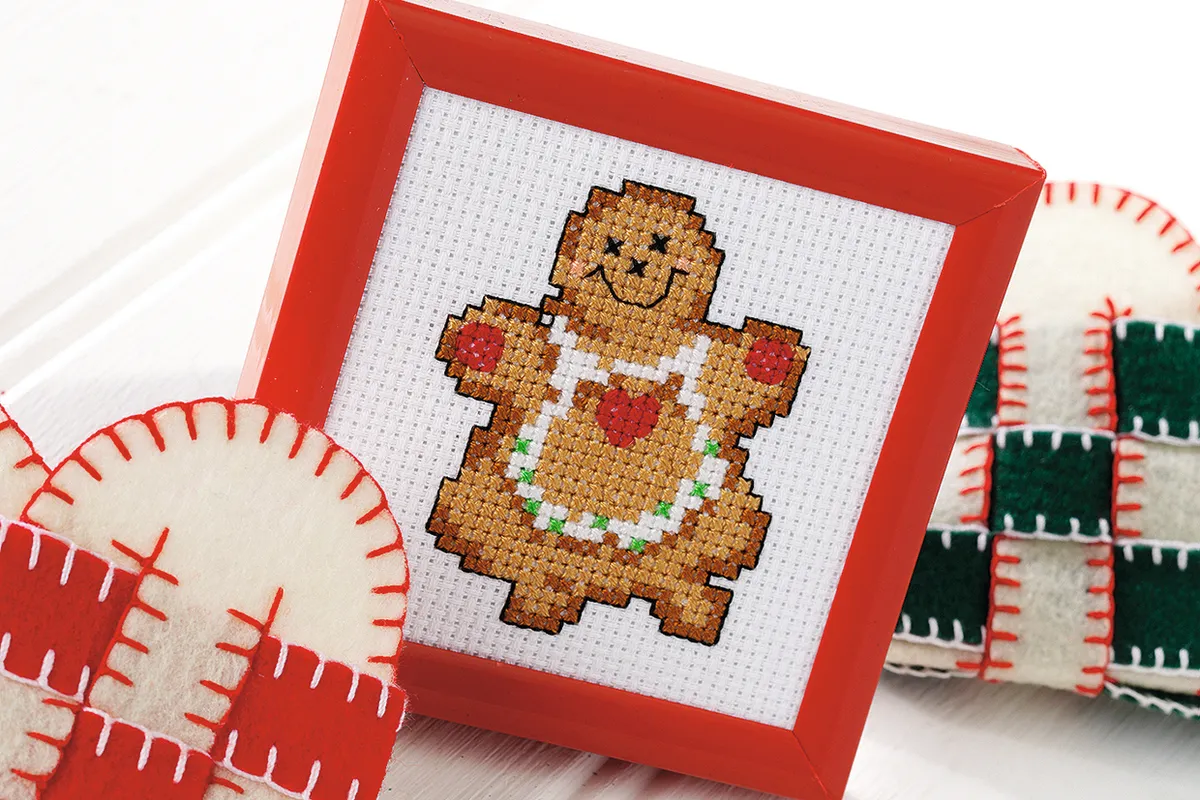 christmas cross stitch charts gingerbread