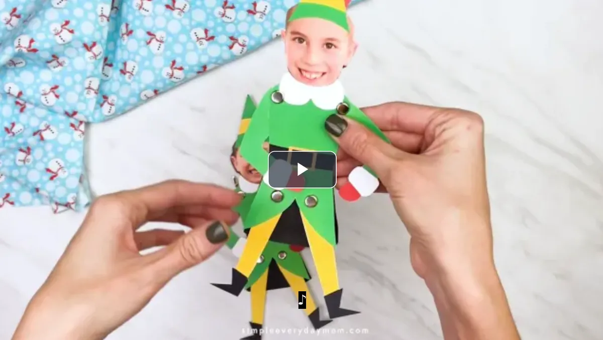 Buddy the Elf Christmas craft printable