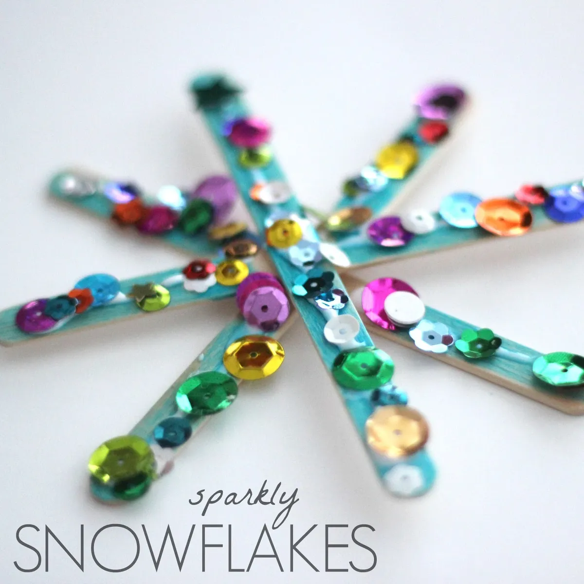 Lolly Pop Stick snowflakes