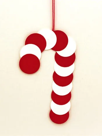 Easy candy cane craft