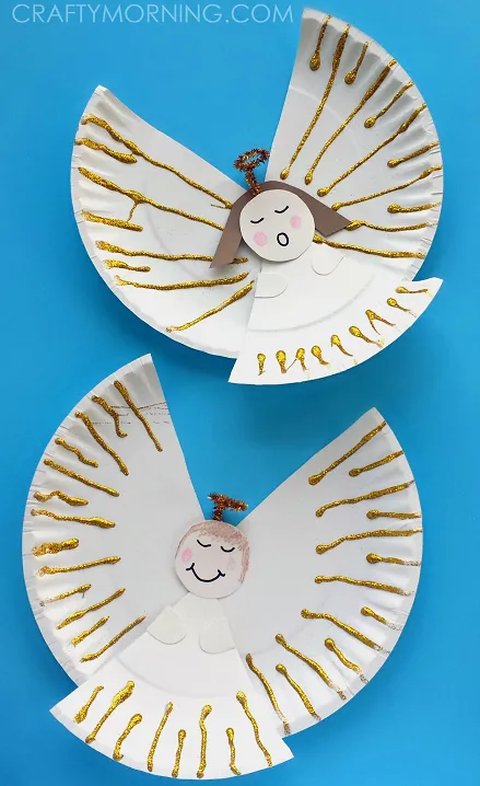 Paper plate angels