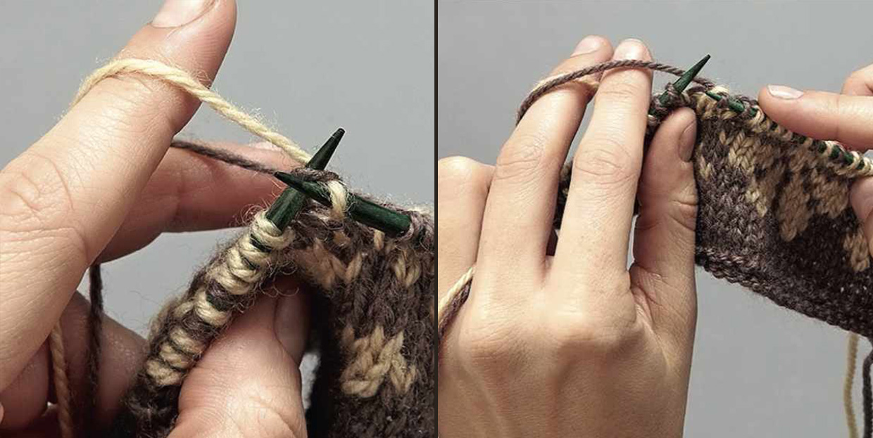 Fair Isle knitting tips Continental knitting