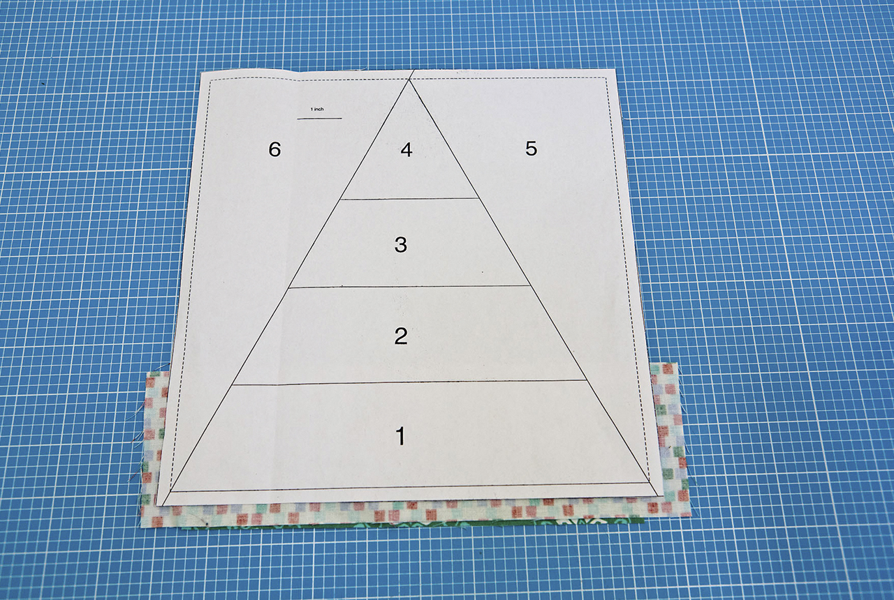 Free Christmas quilt pattern Figure 1A