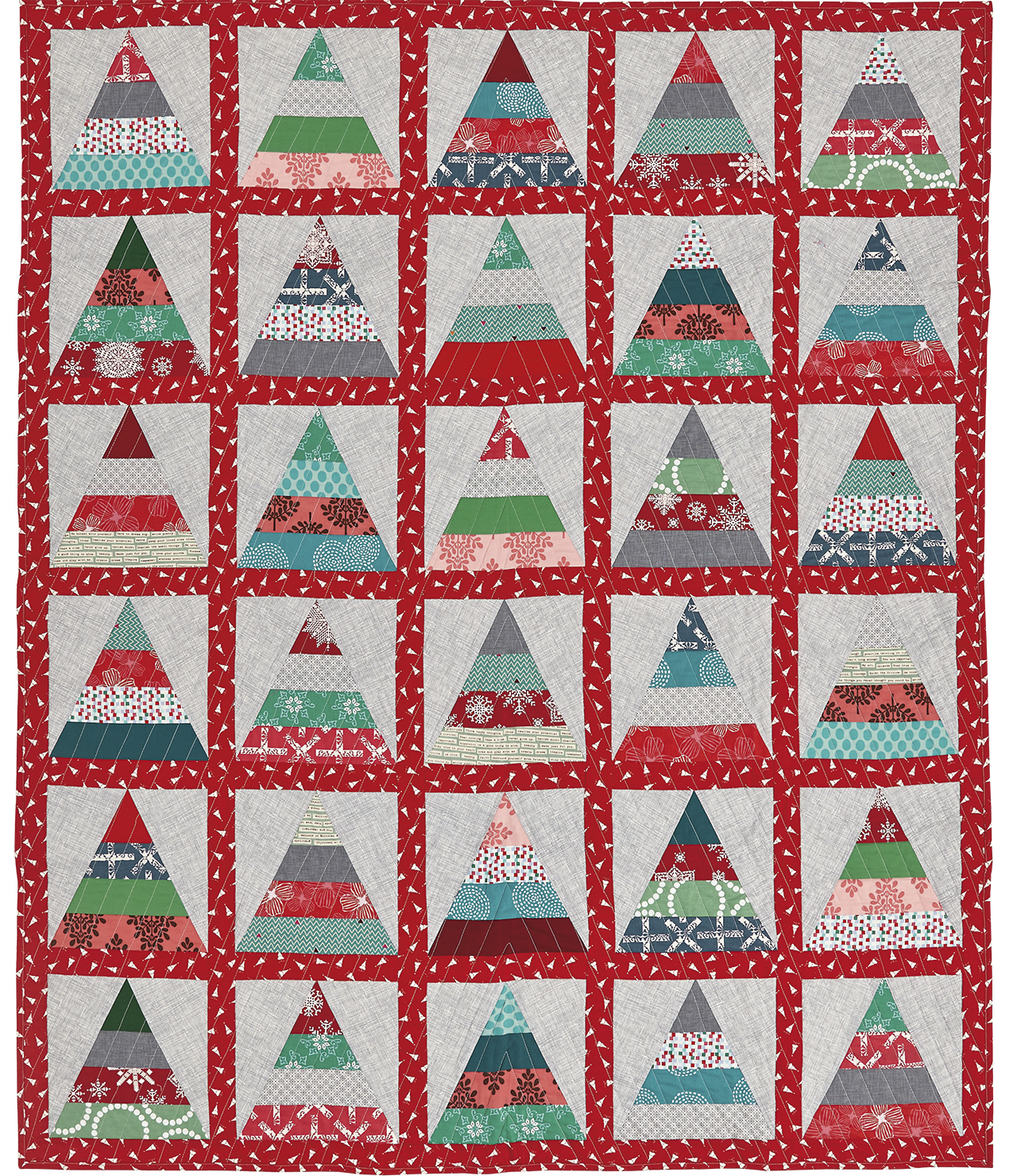 Free Christmas Tree quilt pattern