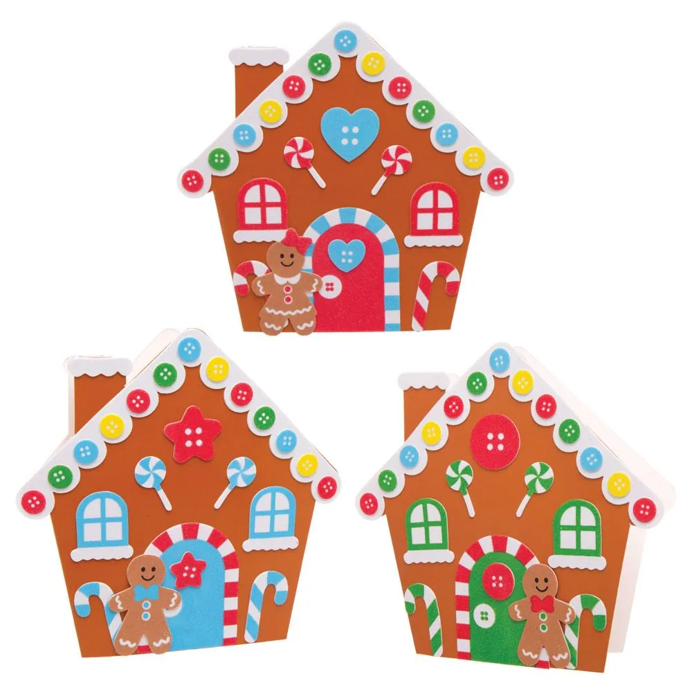 Gingerbread house card kit