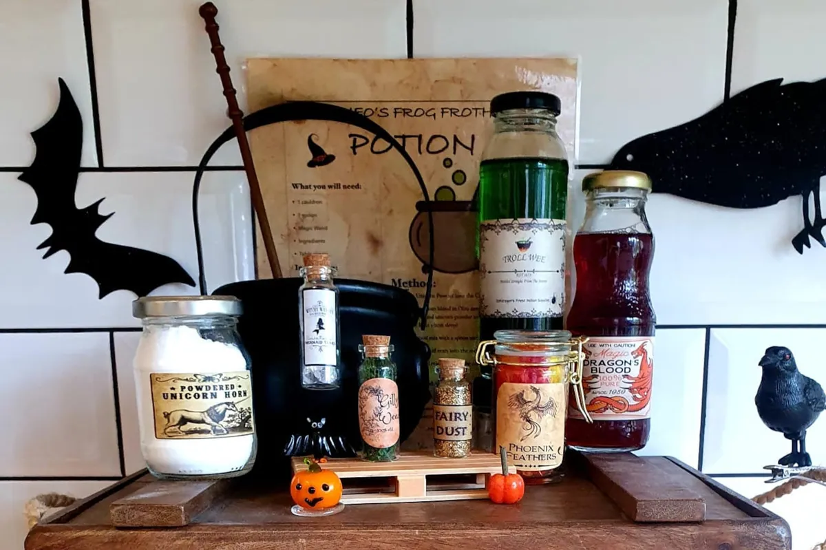 DIY Halloween Witches' Potions Kit for Kids - Make Your Own