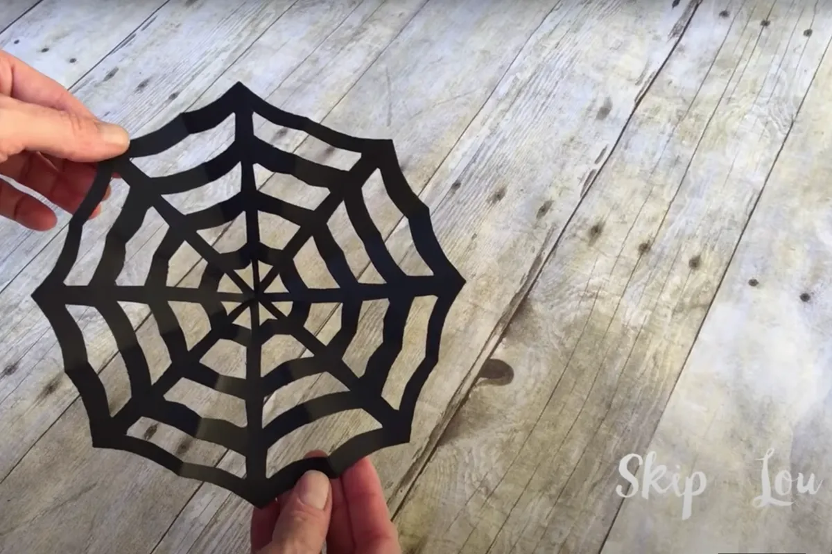 Halloween crafts for kids paper cobwebs