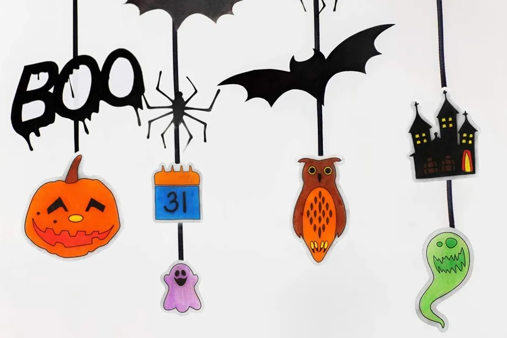 Halloween shrink plastic crafts for kids