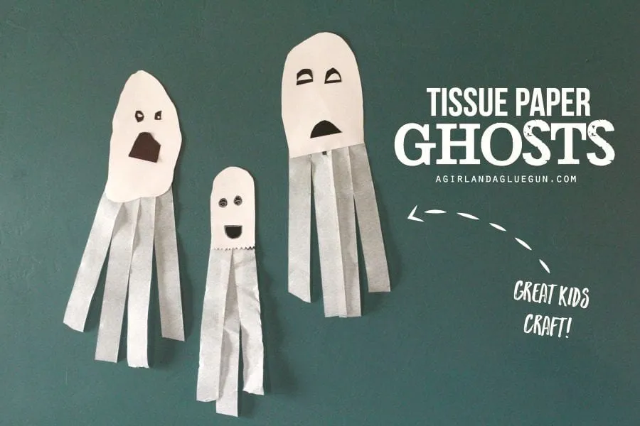 How to make tissue paper ghosts