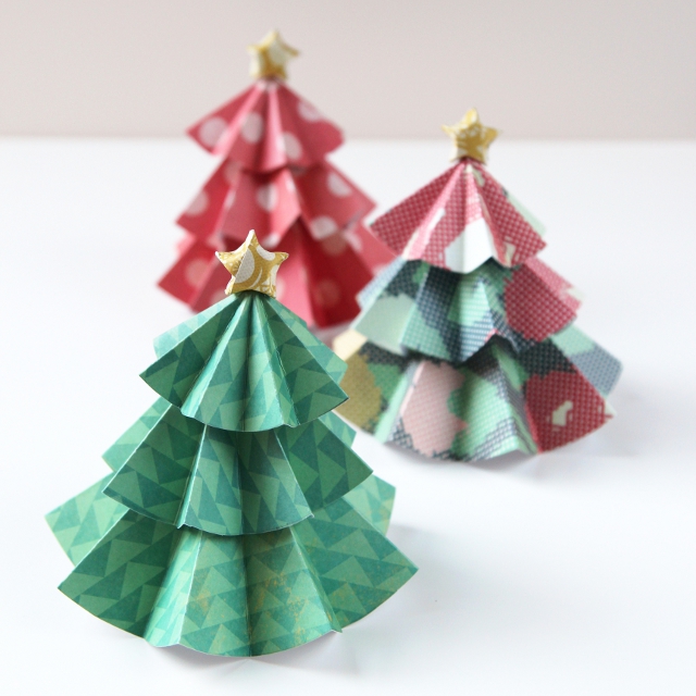 Origami Christmas tree by Gathering Beauty