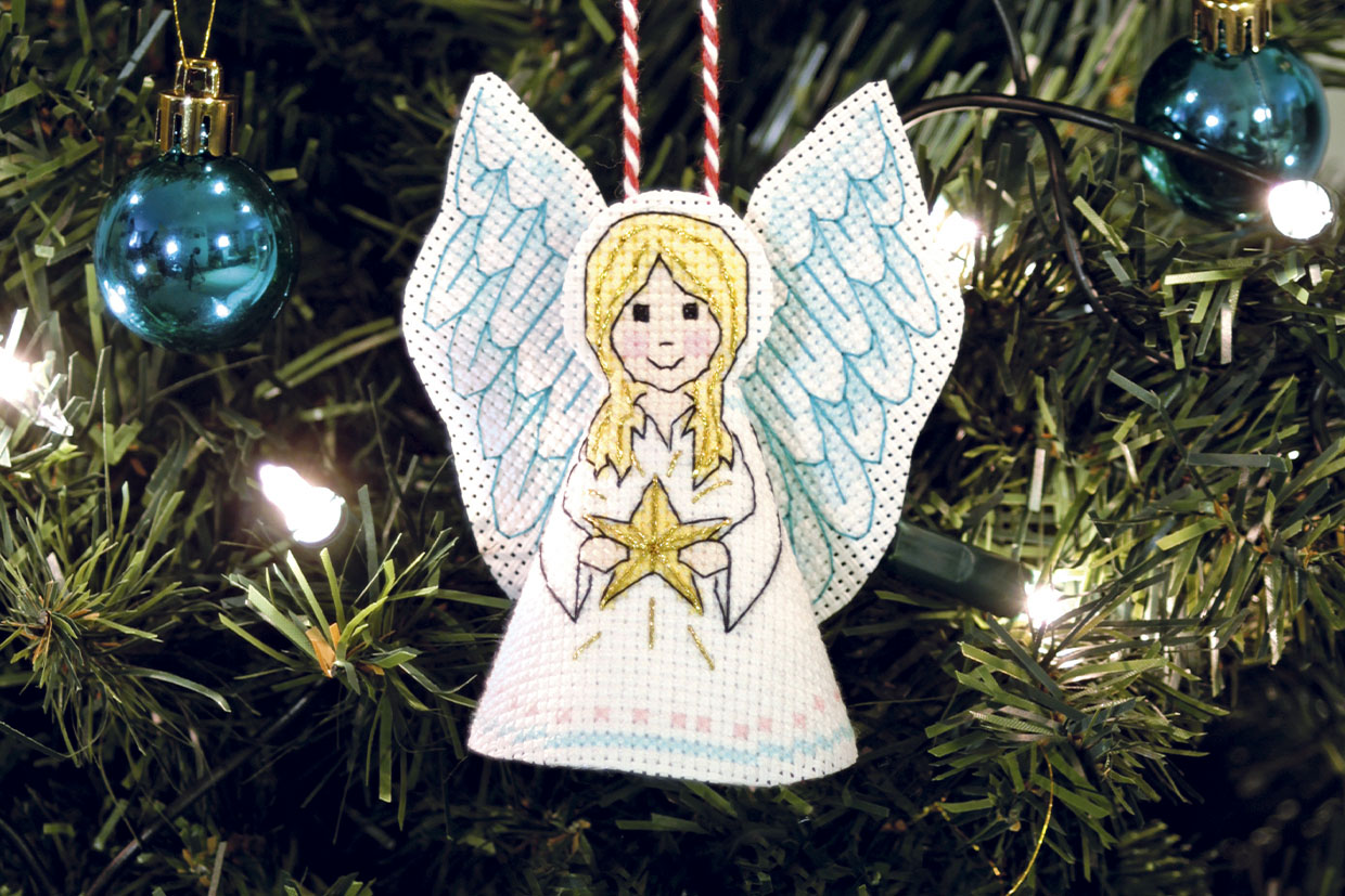 How to make a Cross Stitch Christmas Tree Ornament — Sum of their Stories  Craft Blog