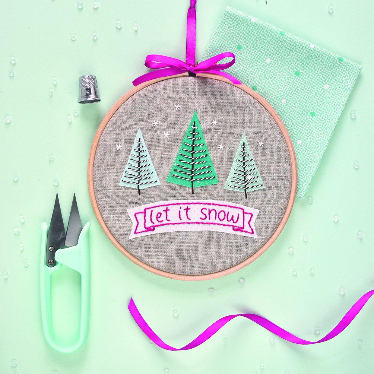 christmas embroidery pattern hoop square