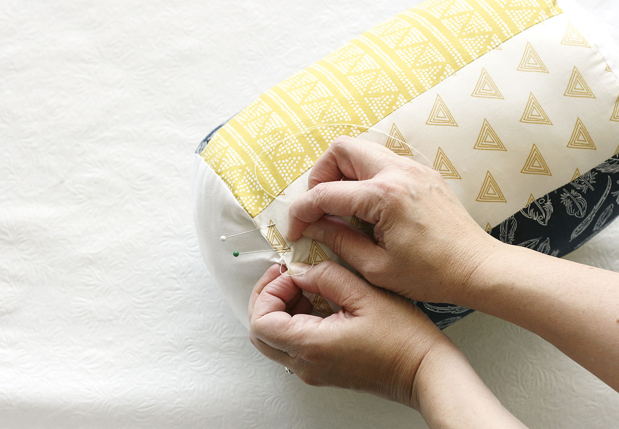 DIY drum pouffe easy home sewing pattern step five
