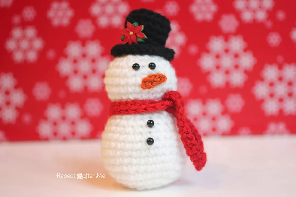 free crochet snowman pattern