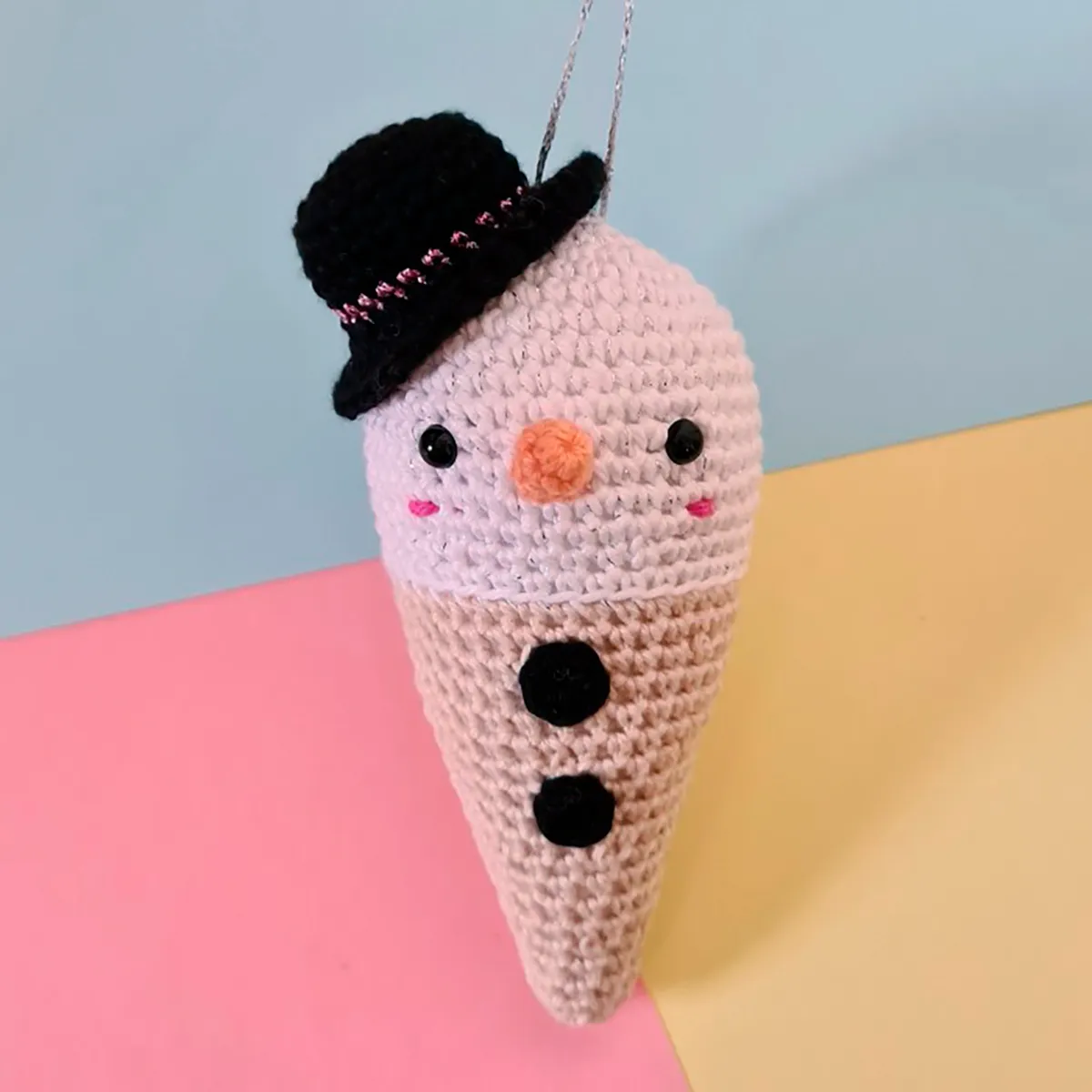 snowcone decoration crochet pattern