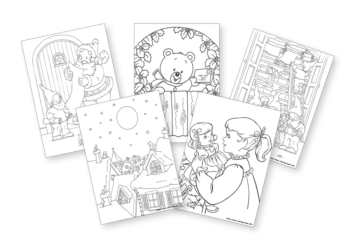 Coloring Book - Free Christmas colouring pages