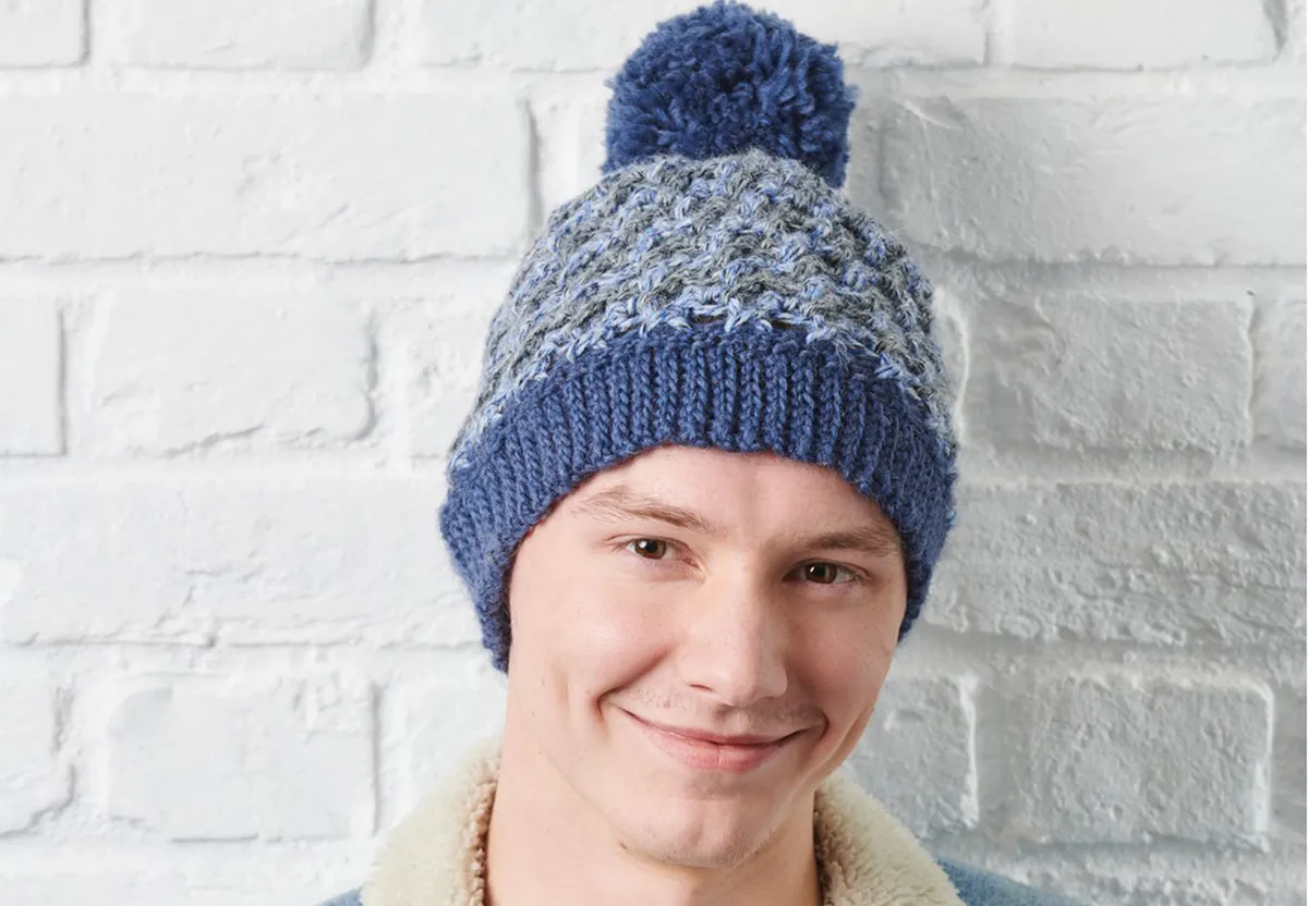 Free mens hat crochet pattern thumnnail