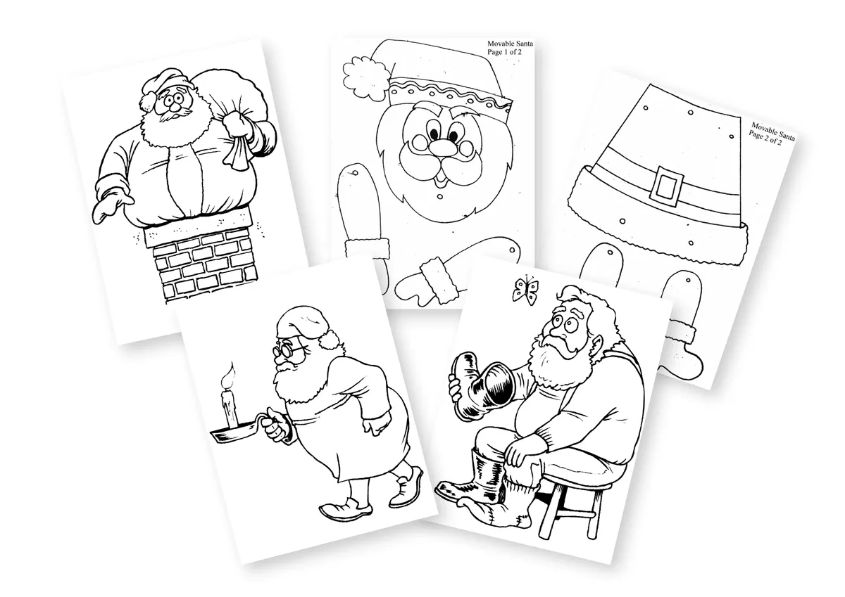 Free Christmas colouring pages from Coloring.WS