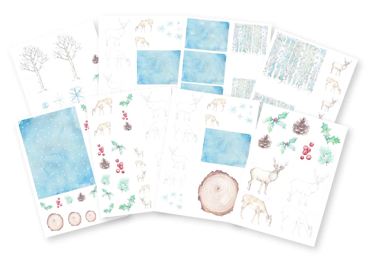Frosty Winter Woodland Printables