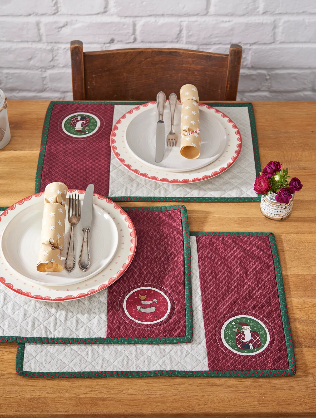 How to make Christmas placemats